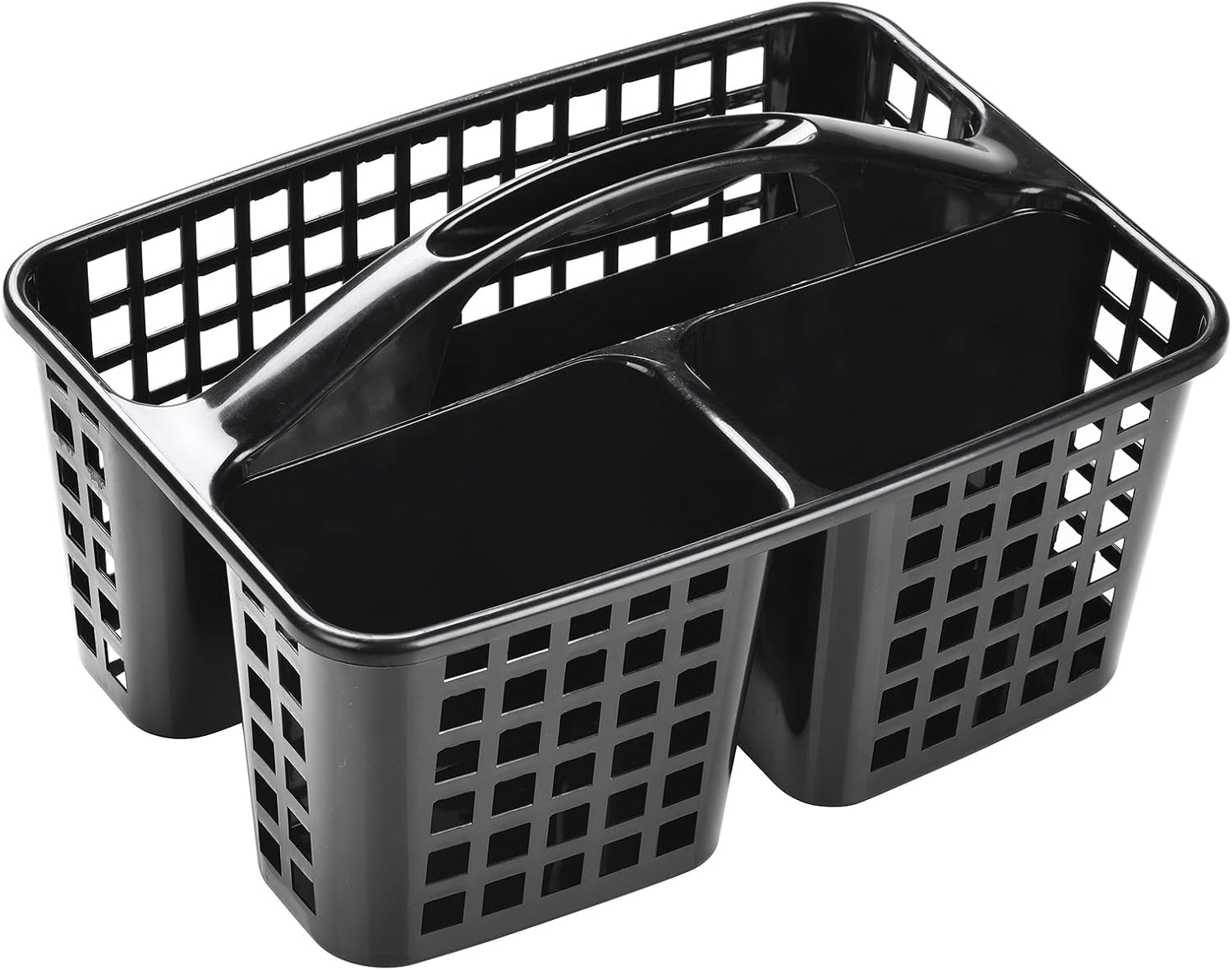 Alink Plastic Shower Caddy with Compartments - Black
