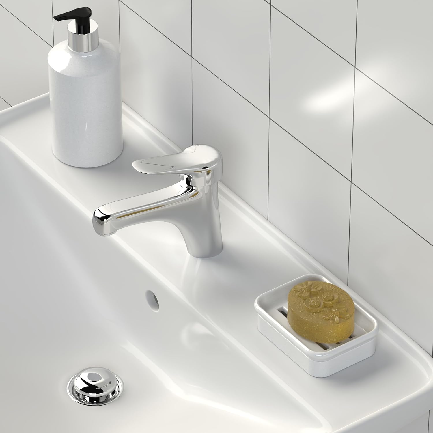 Quartzerra Double Layer Granite Soap Dish