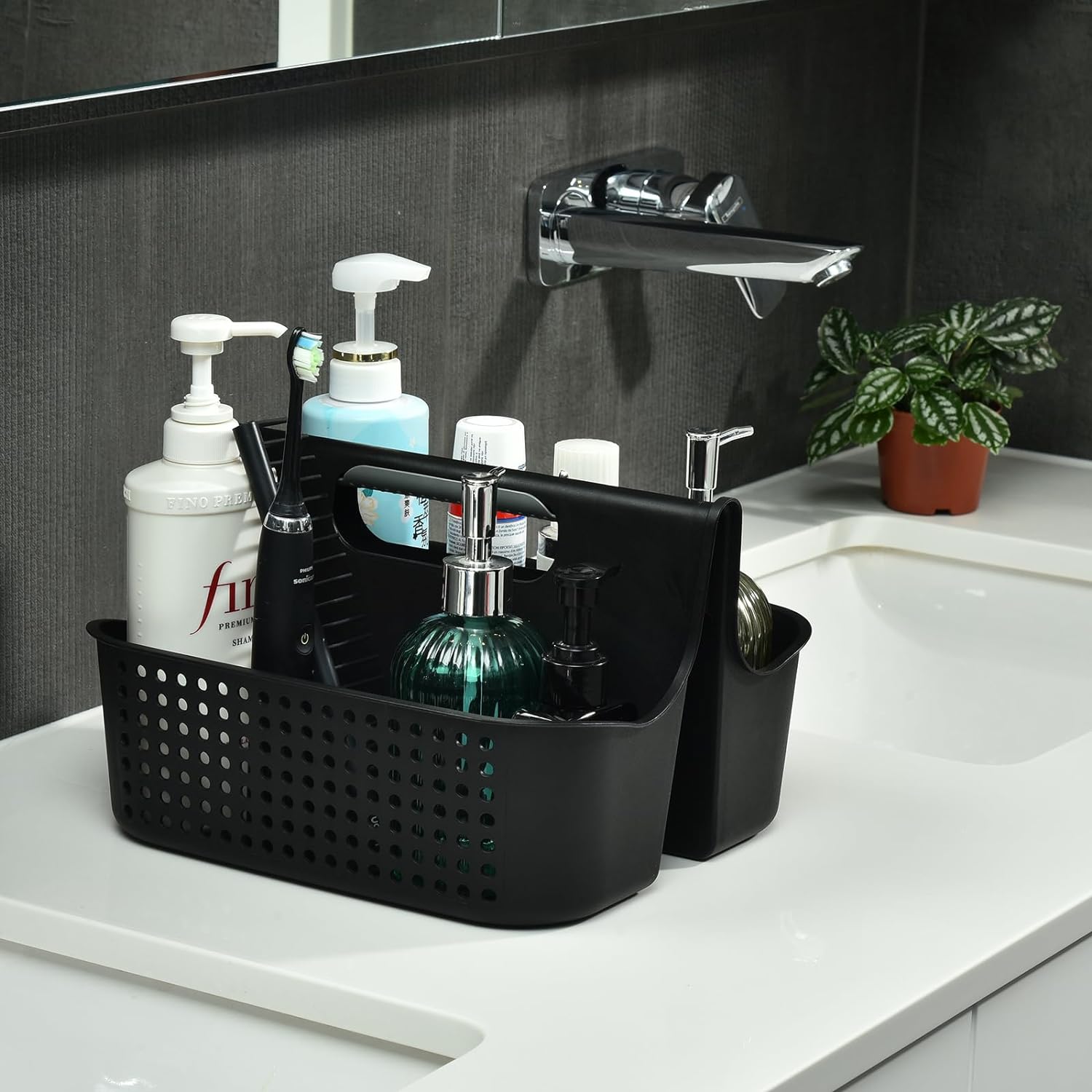 ALINK Portable Plastic Organization Basket for Showers