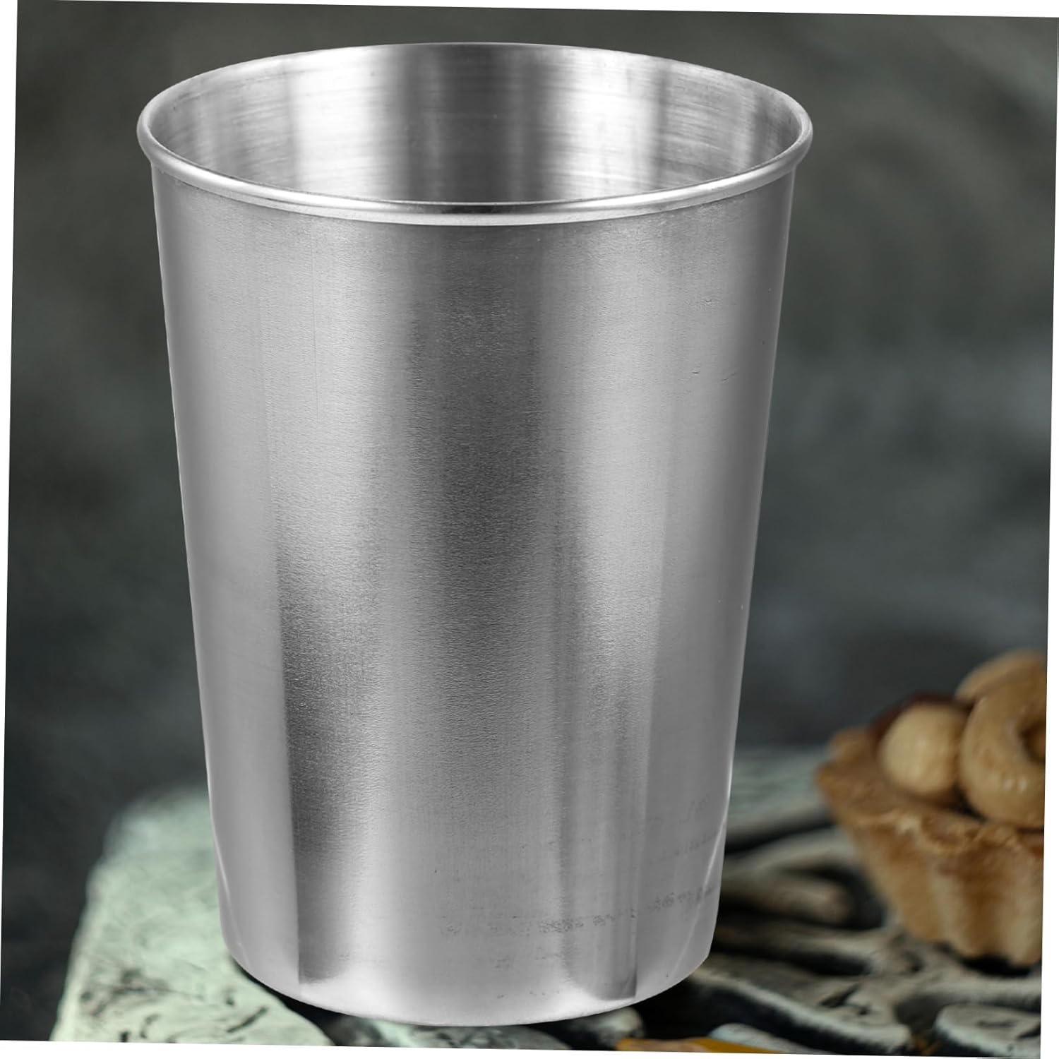 Stainless Steel Tumbler Silver-Finish for Bathroom Kitchen