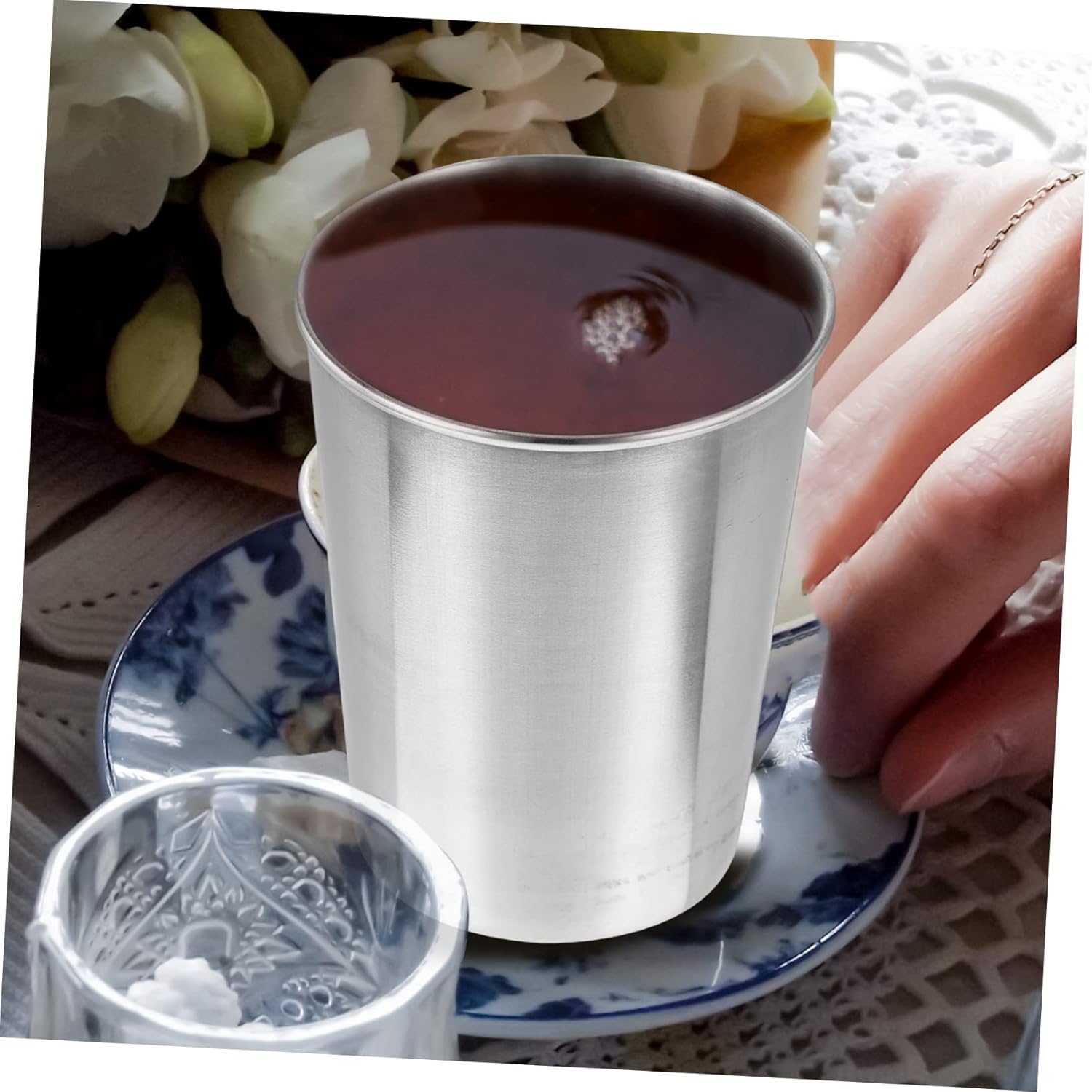 Stainless Steel Bathroom Tumbler by Hemobllo