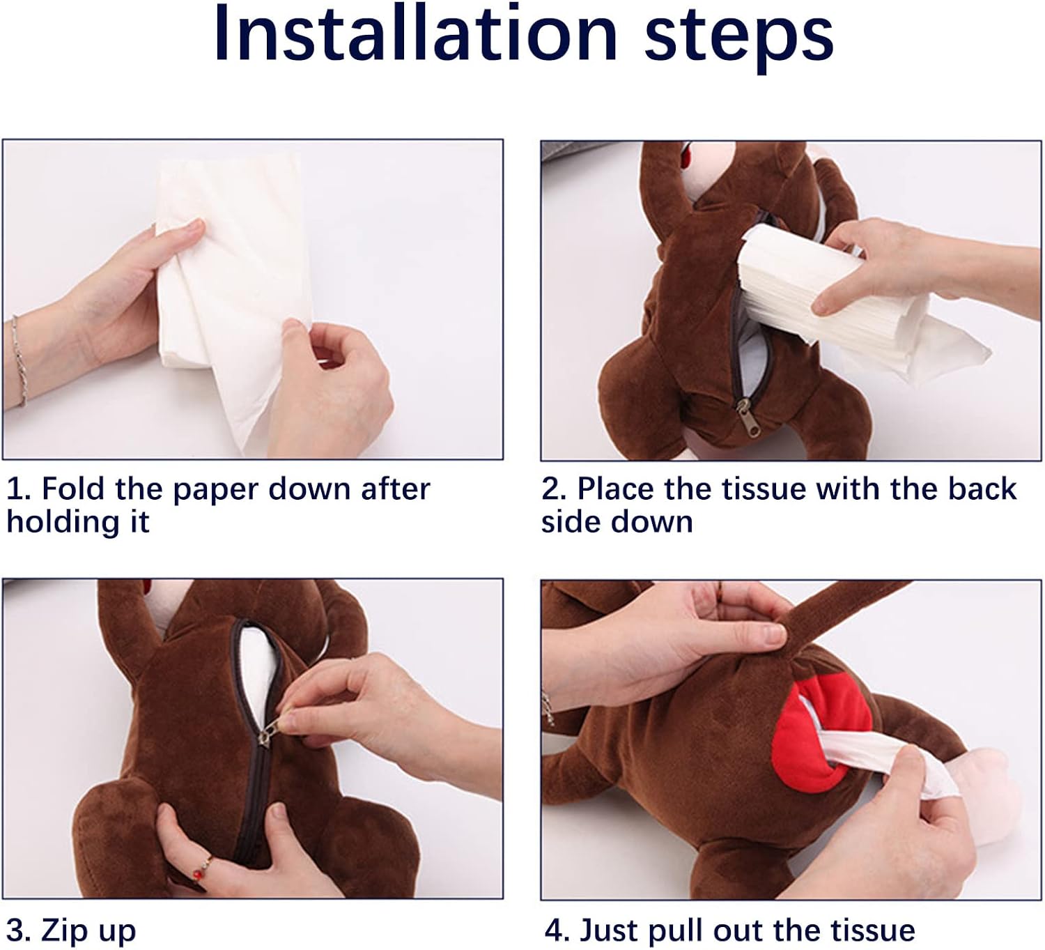 FQQWEE Cartoon Monkey Tissue Holder