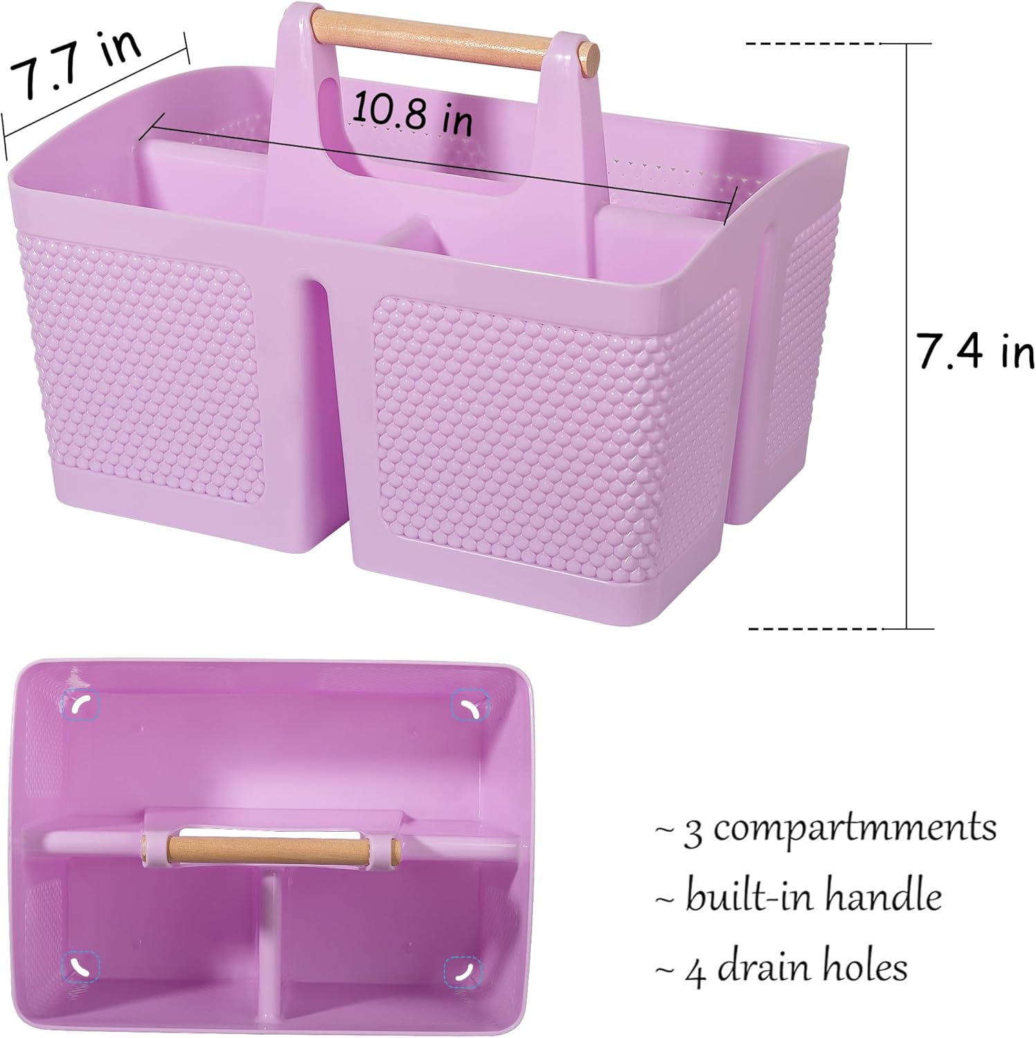 Rejomiik Portable Shower Caddy with Handle