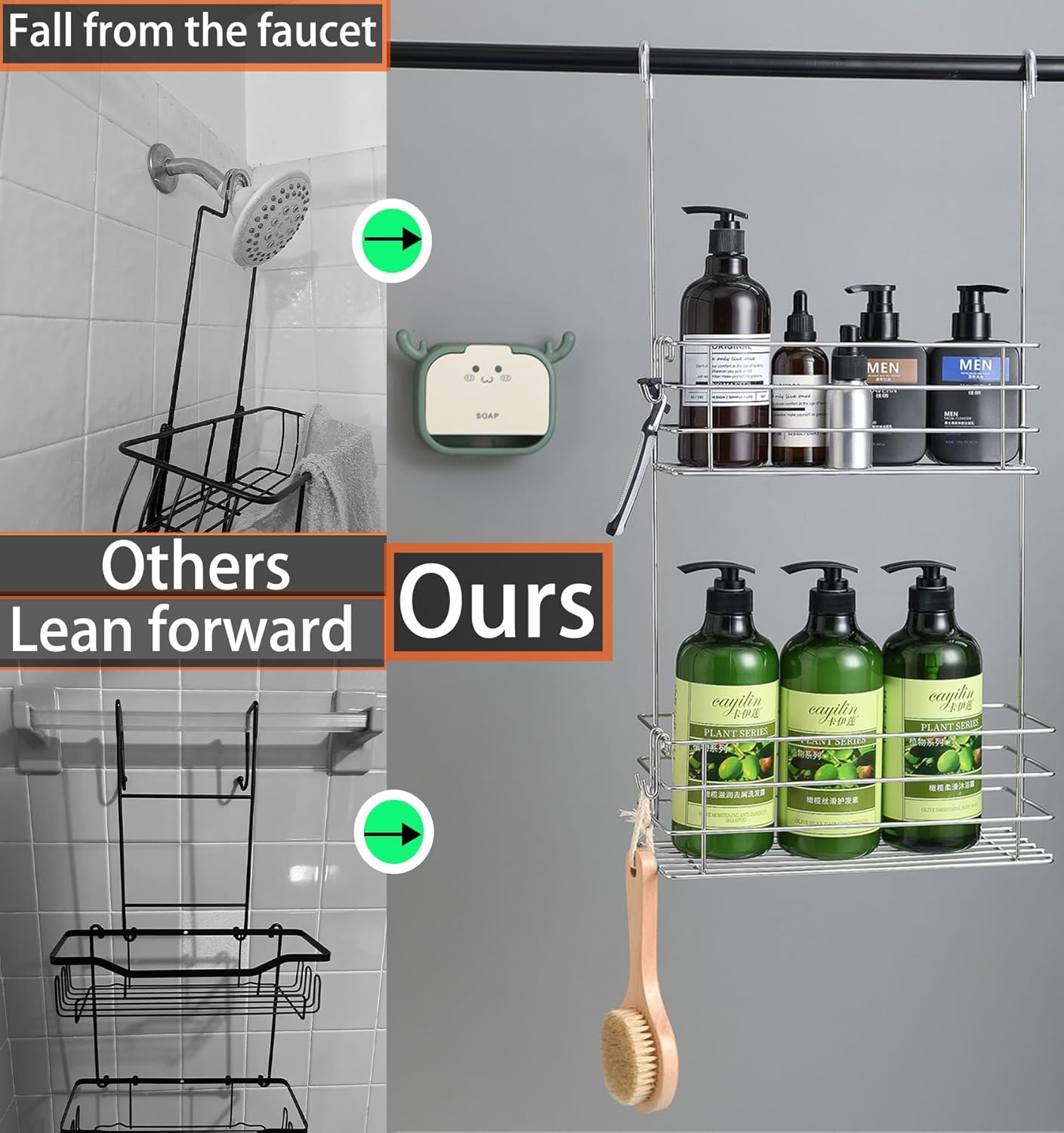 Rotating Shower Caddy Durable