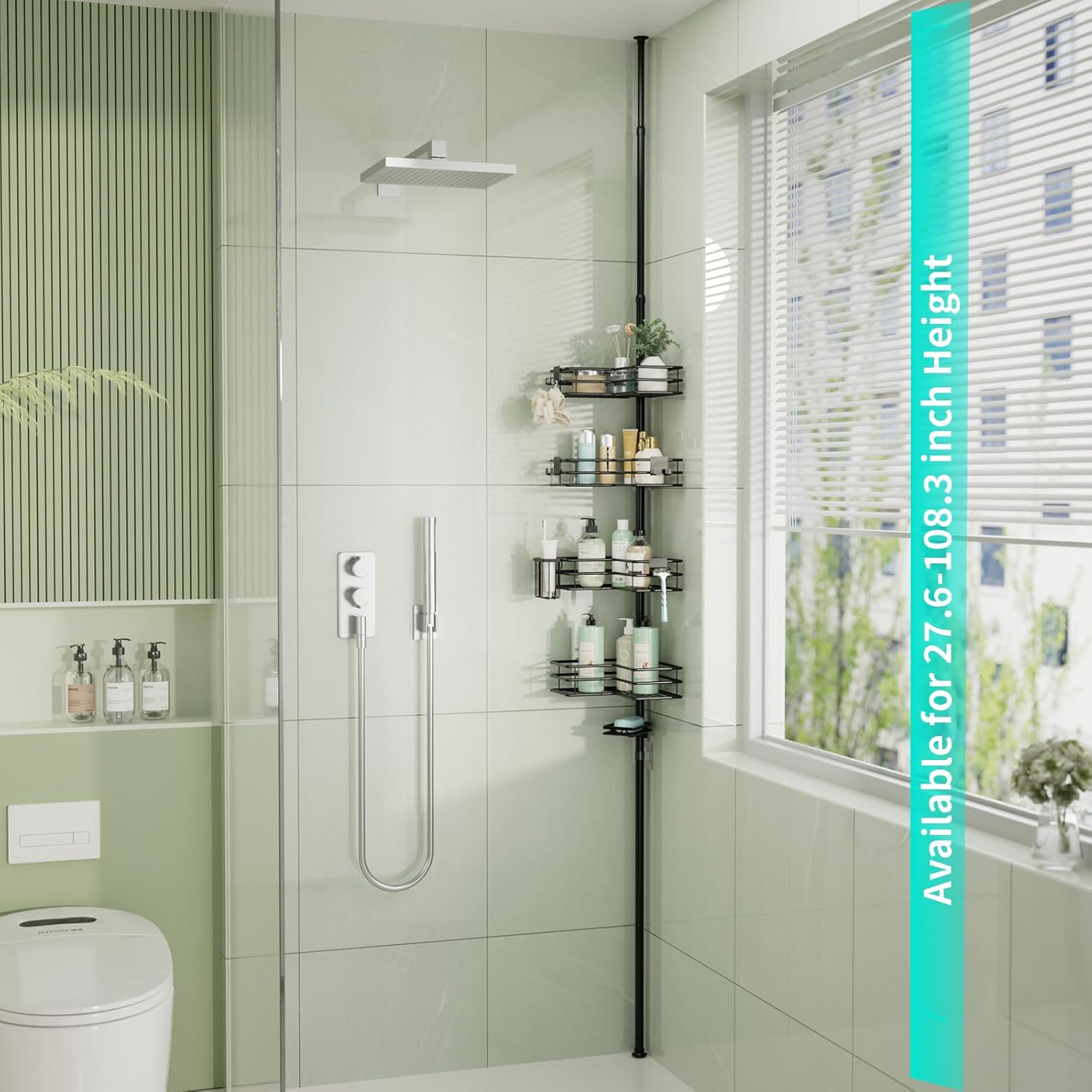 HapiRm Corner Shower Organizer
