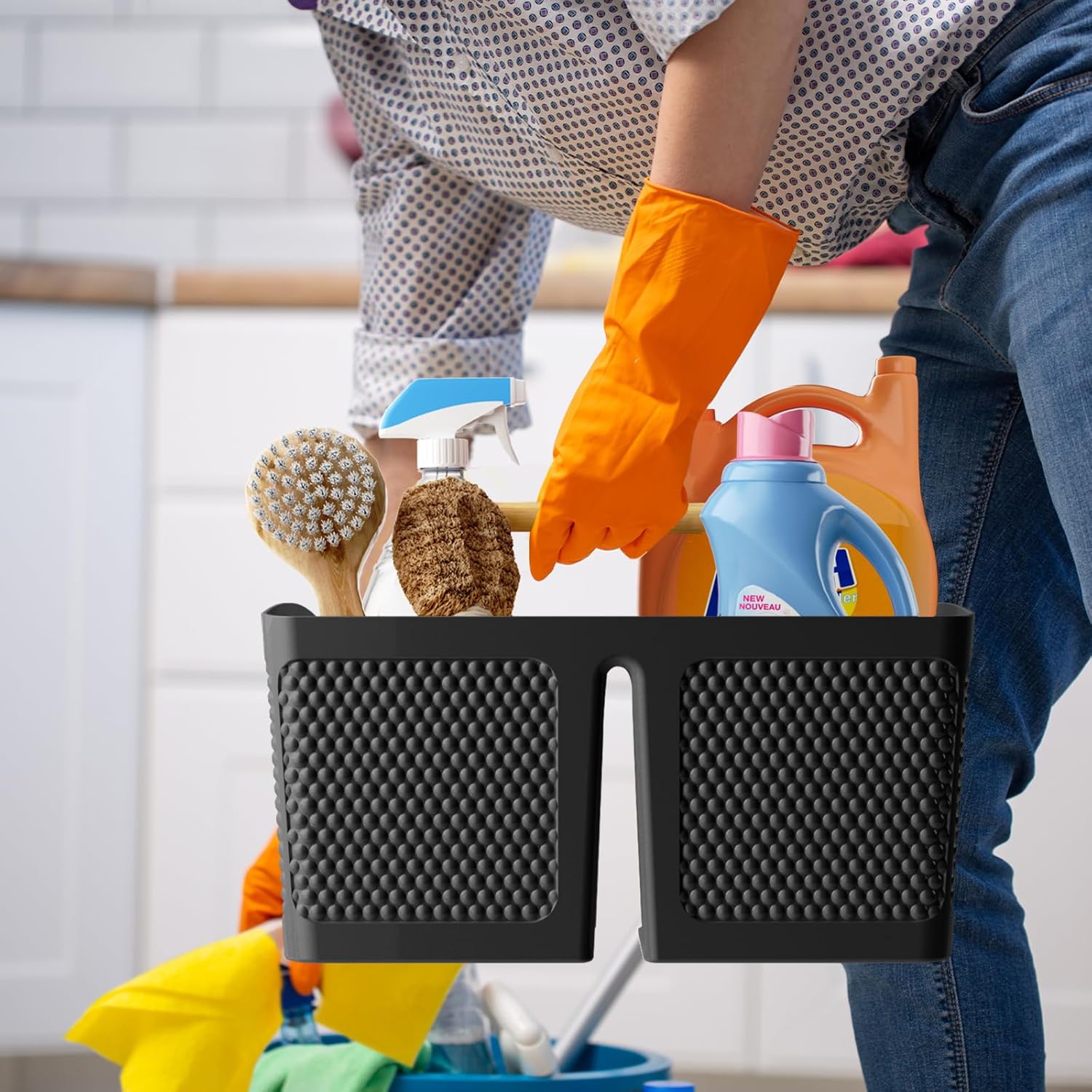 Rust-Resistant Storage Caddy for Bathroom Kitchen