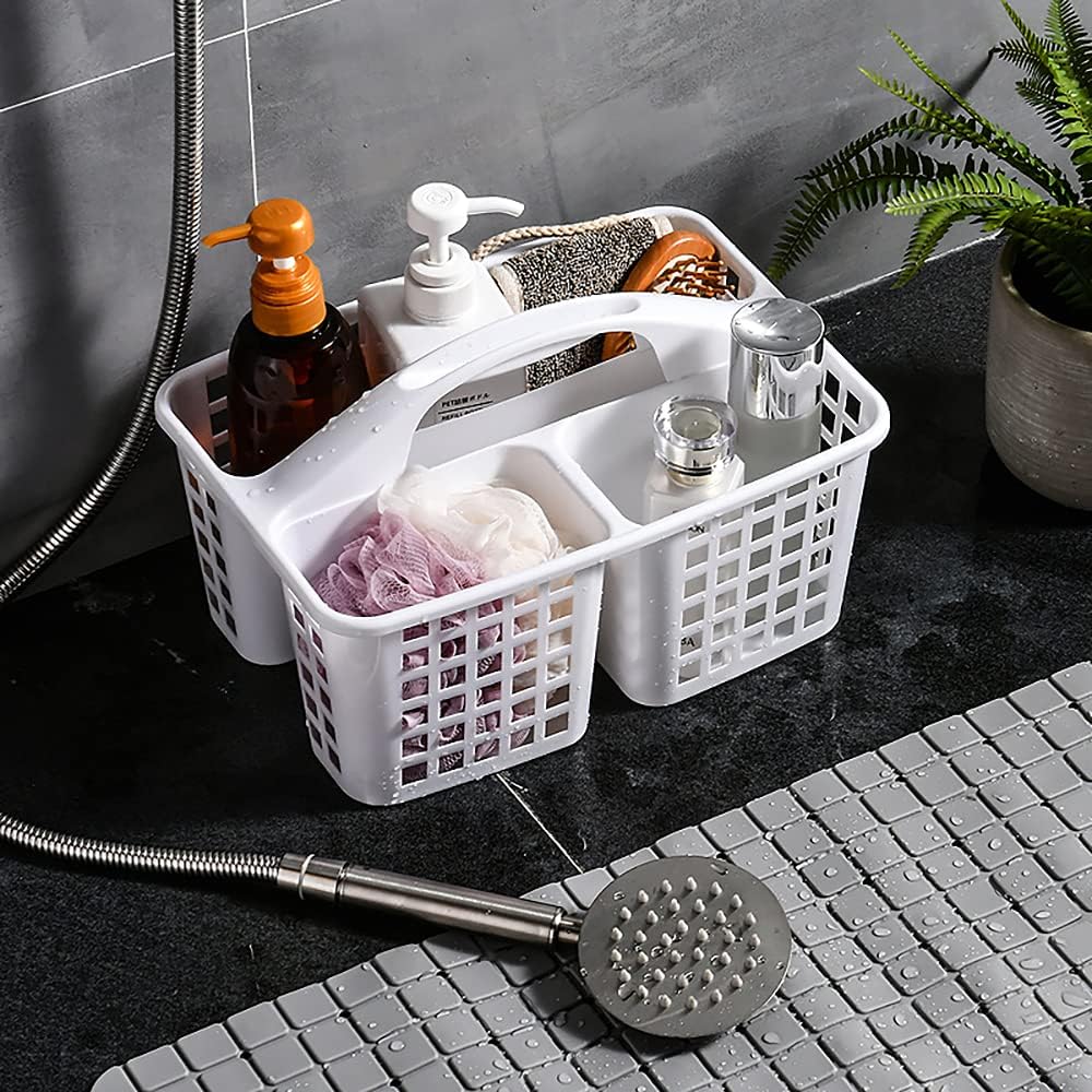 ALINK Portable Shower Caddy with 3 Compartments for Bathroom Use