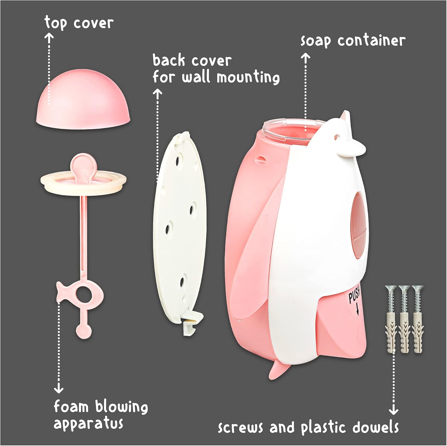 Cute Plastic Soap Dispenser for Kids penguin design