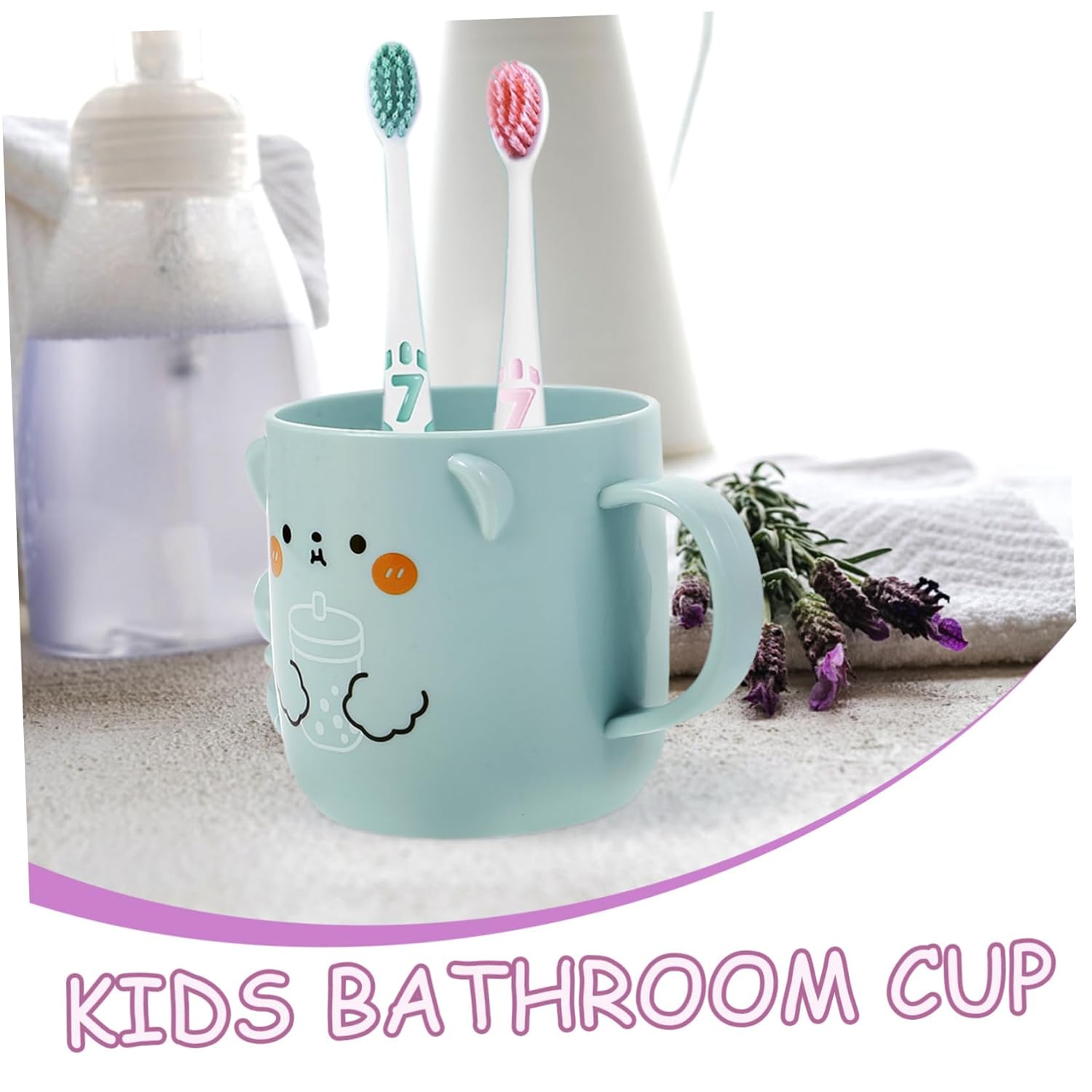 CUTE REABLE TOOTHBRUSH CUP FOR KIDS