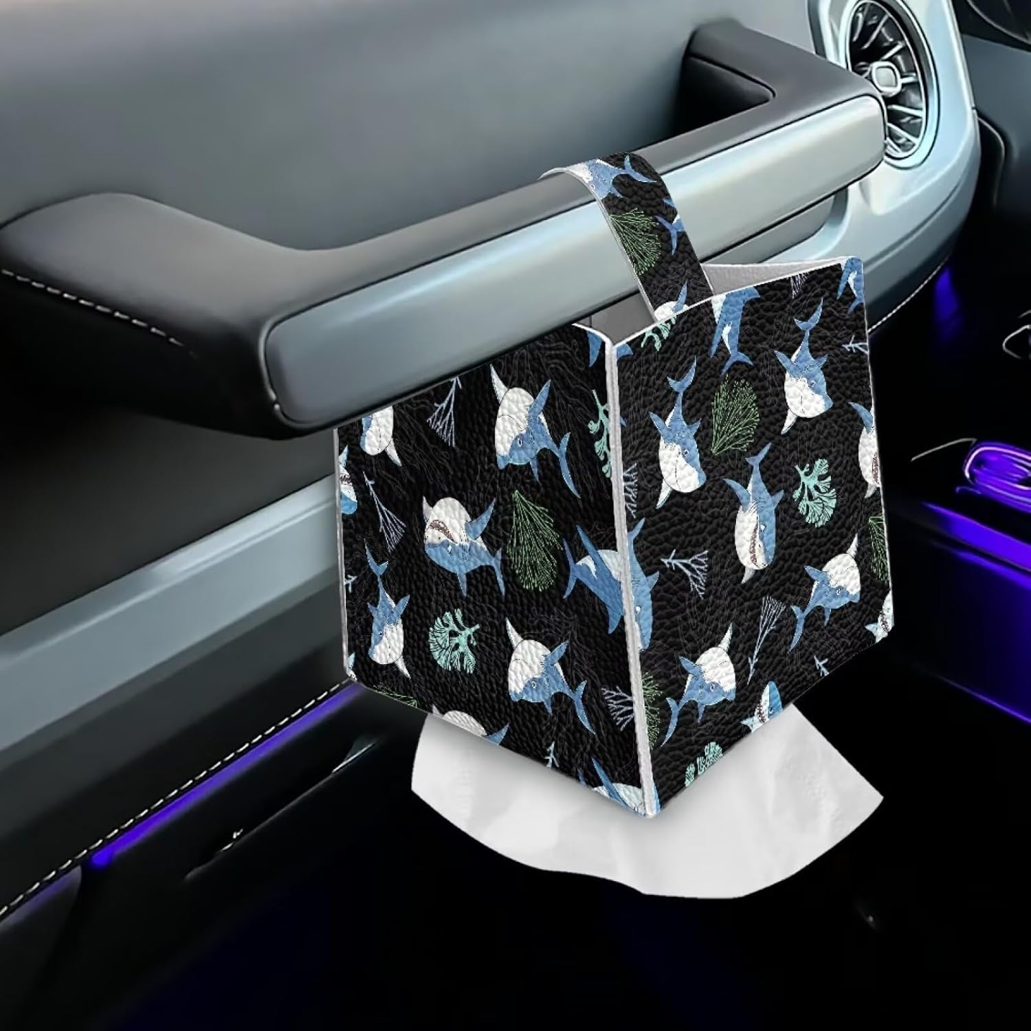 Sturdy PU Leather Tissue Box Cover for WomenGirls - Easy to Use Durable