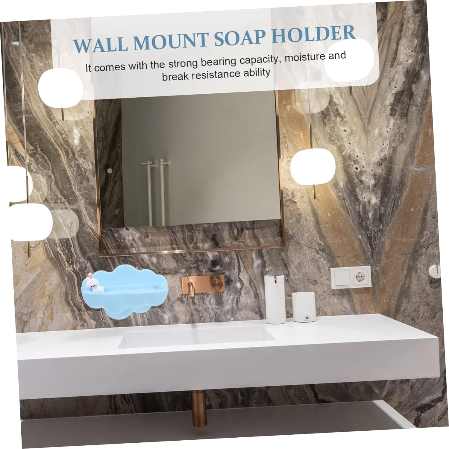 Perfect bathroom wall soap holder Space-saving