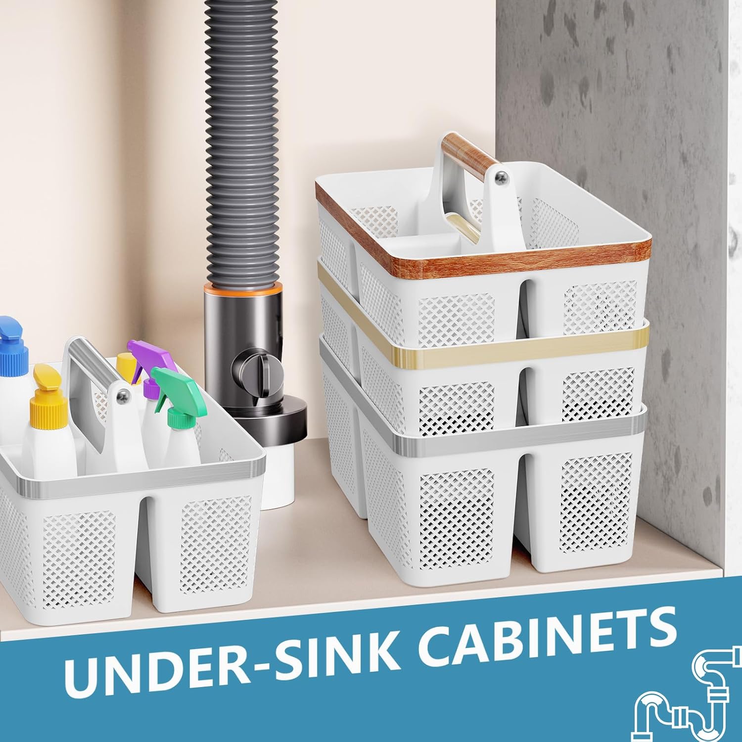 Portable Plastic Shower Caddy For Dorm