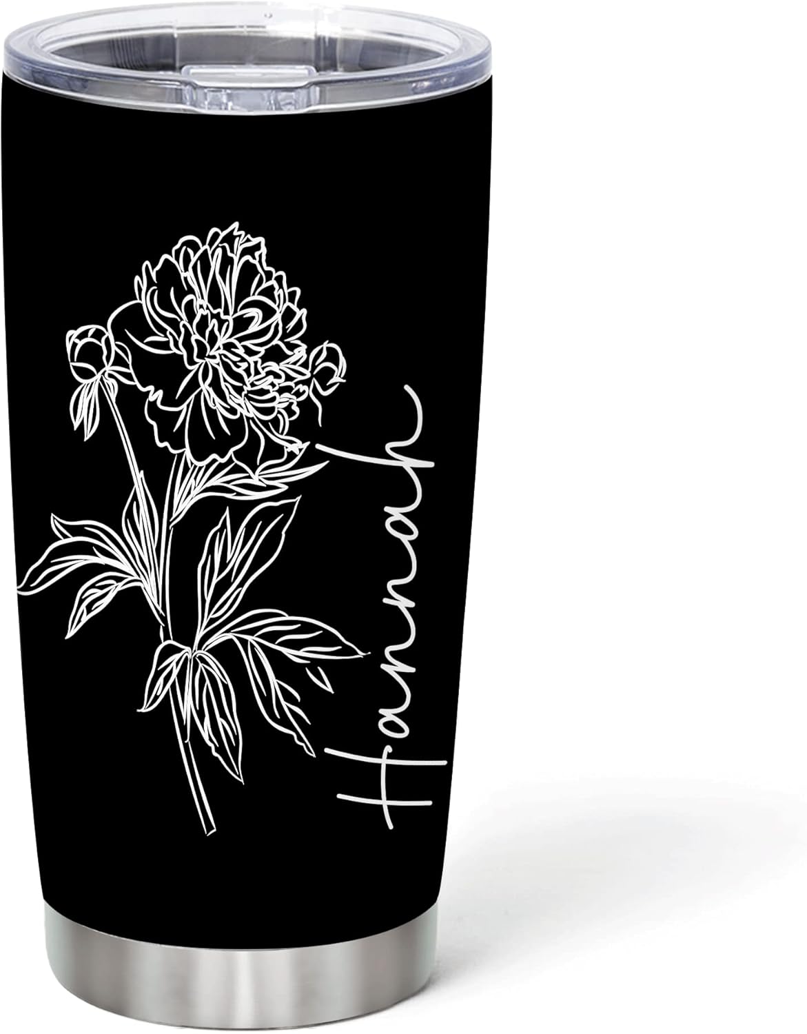 Personalized Stainless Steel Tumbler for Floral Lovers