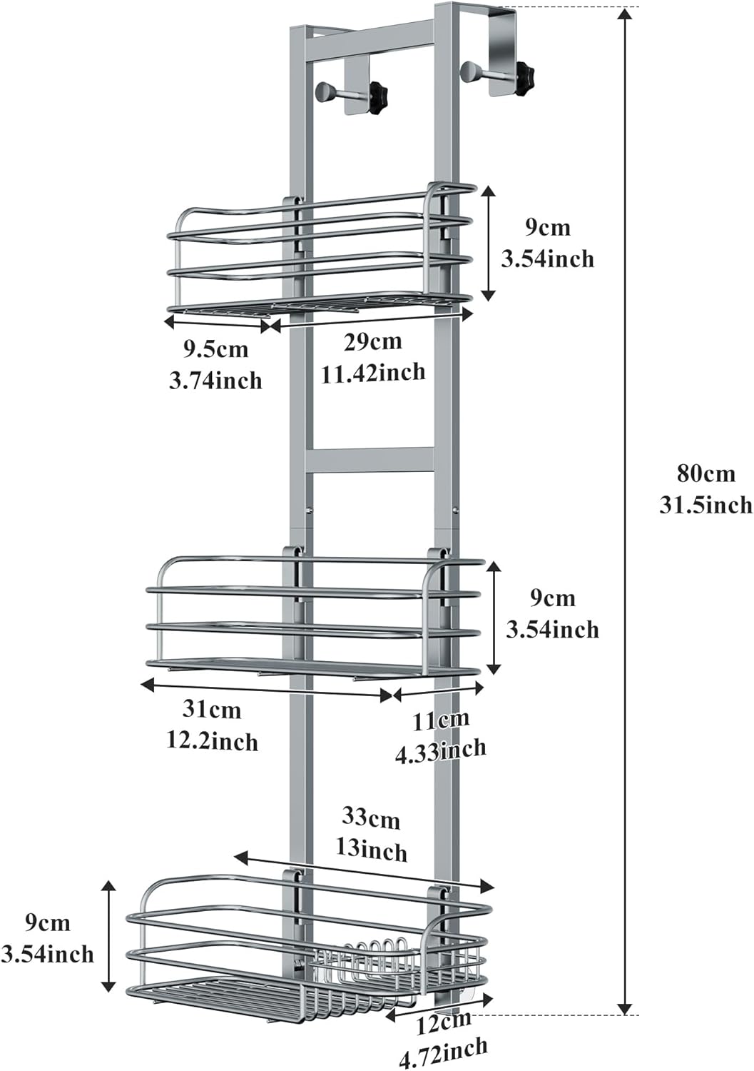 Premium Over-the-Door Shower Caddy