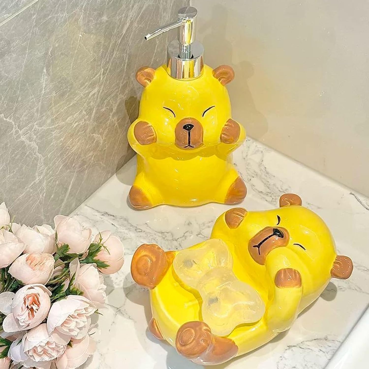 Adorable Capibara Dispenser for Bathroom Kitchen