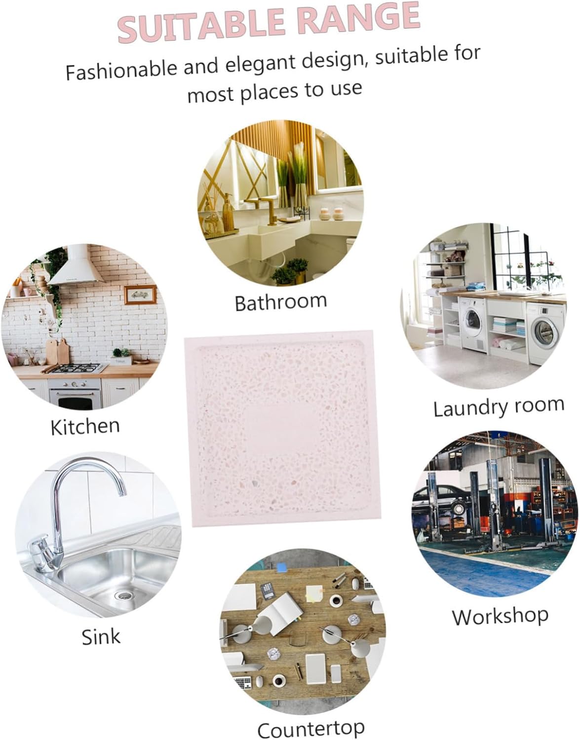 Luxshiny Diatomite Soap Holder for Bathroom Kitchen