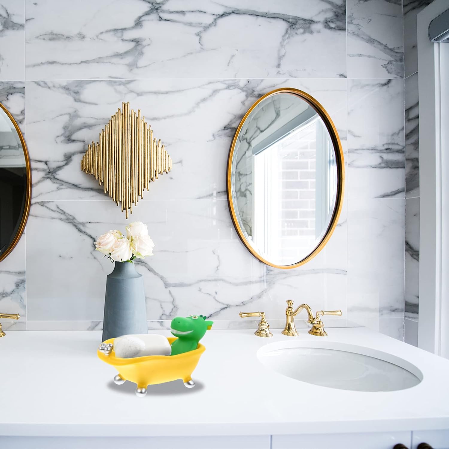 Cabilock Dinosaur-Theme bath soap holder