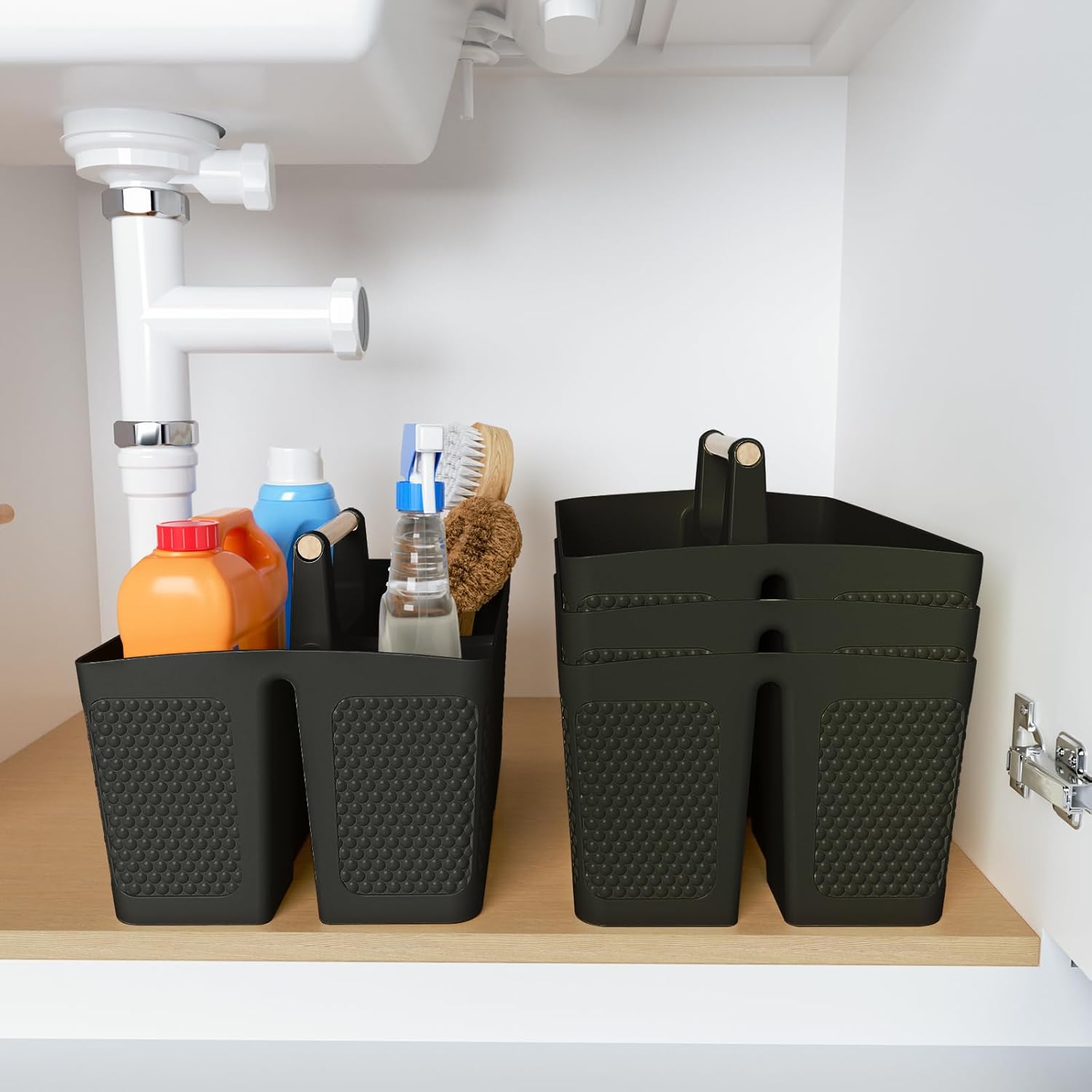 Rust-Resistant Storage Caddy for Bathroom Kitchen