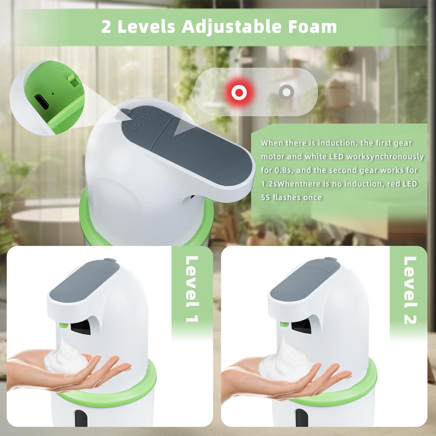 Automatic soap dispenser hand touchless 929 Oz