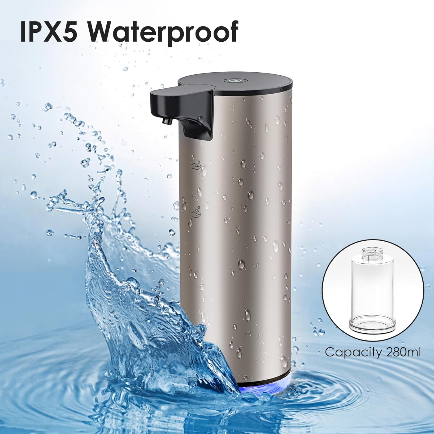 Stainless Steel Touchless Dispenser with Sensor
