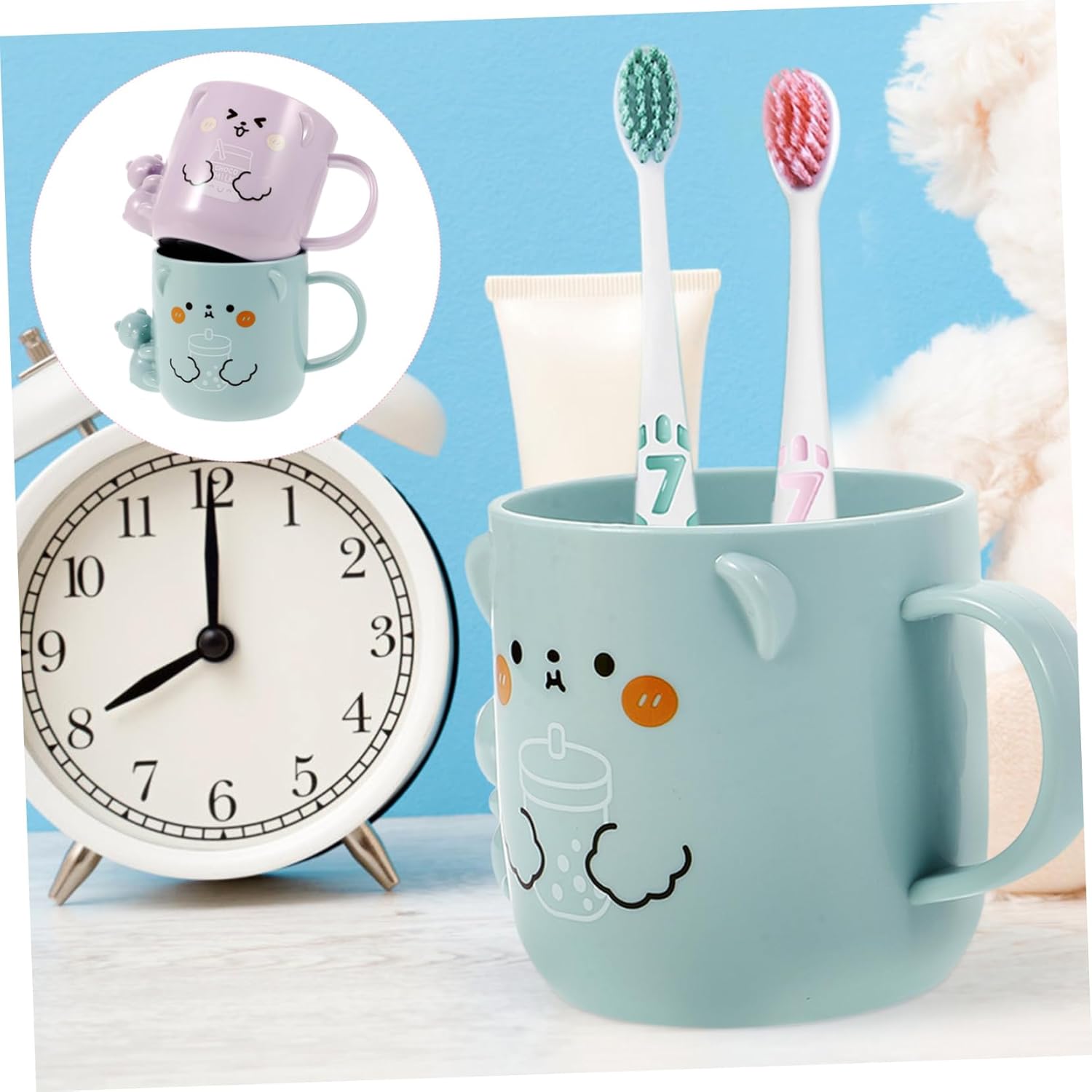 Homoyoyo 2-Piece Toddler Bathroom Cups Boys Girls