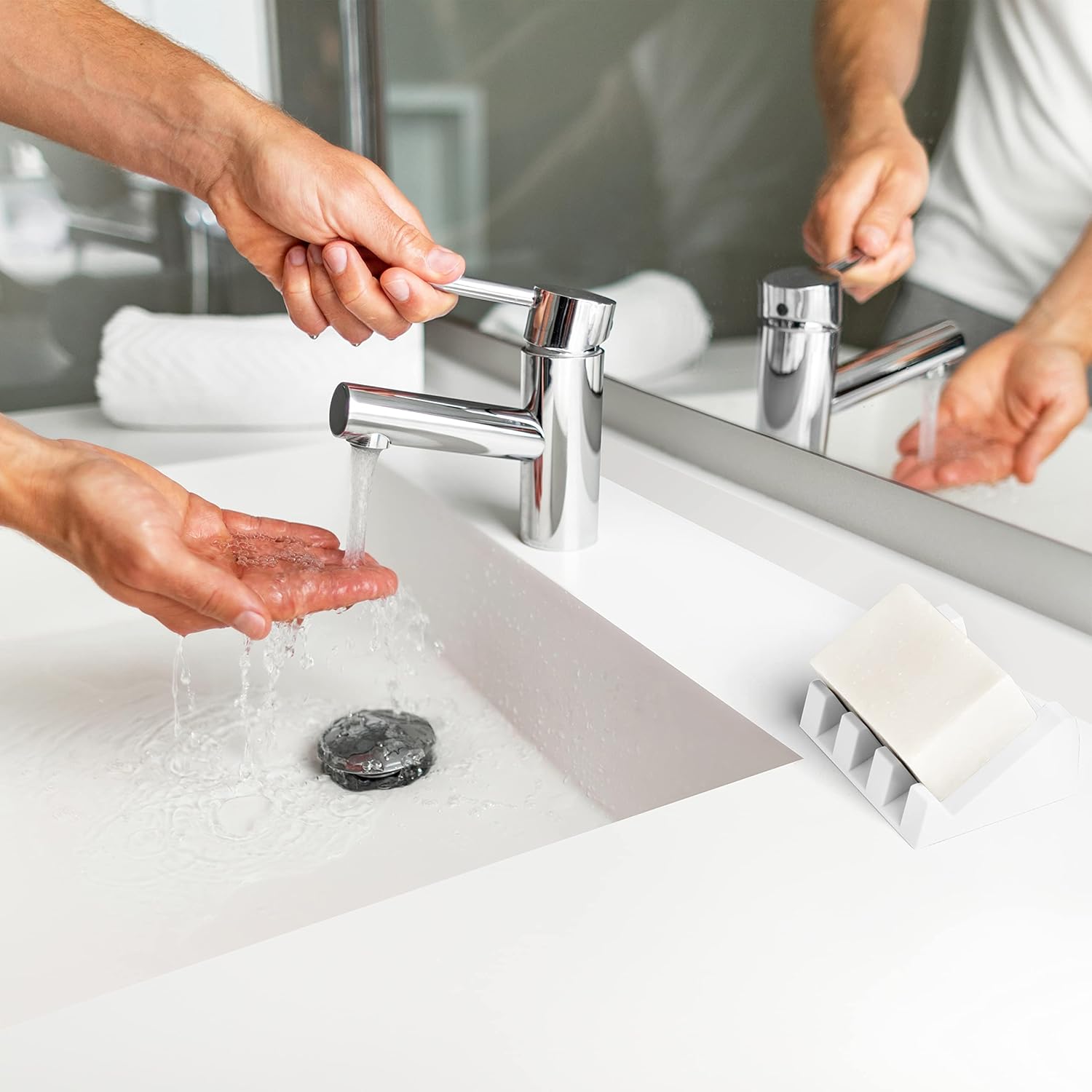 Elevated Silicone Soap Dish 2-Pack