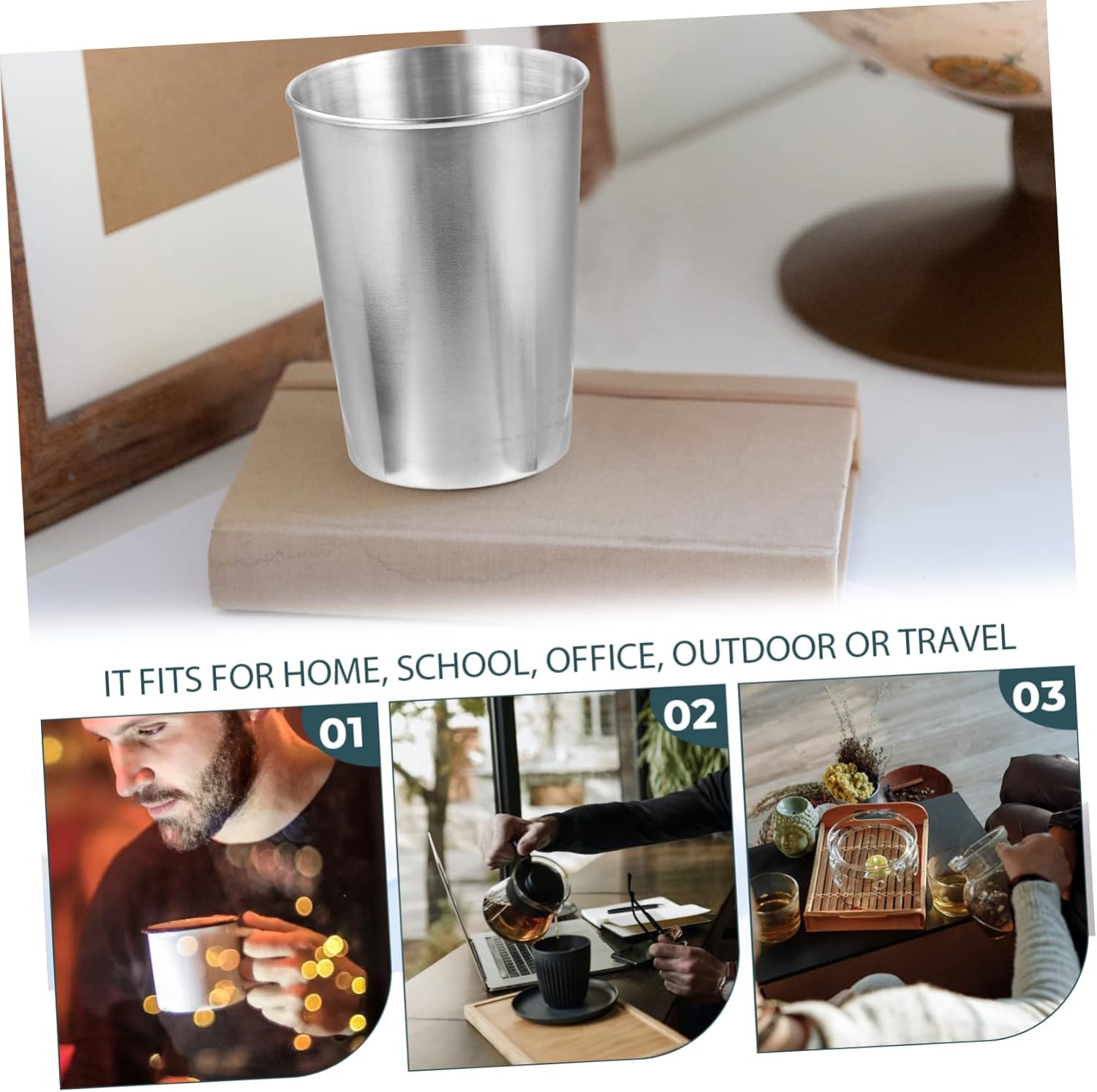 Healifty Stainless Steel Tumbler