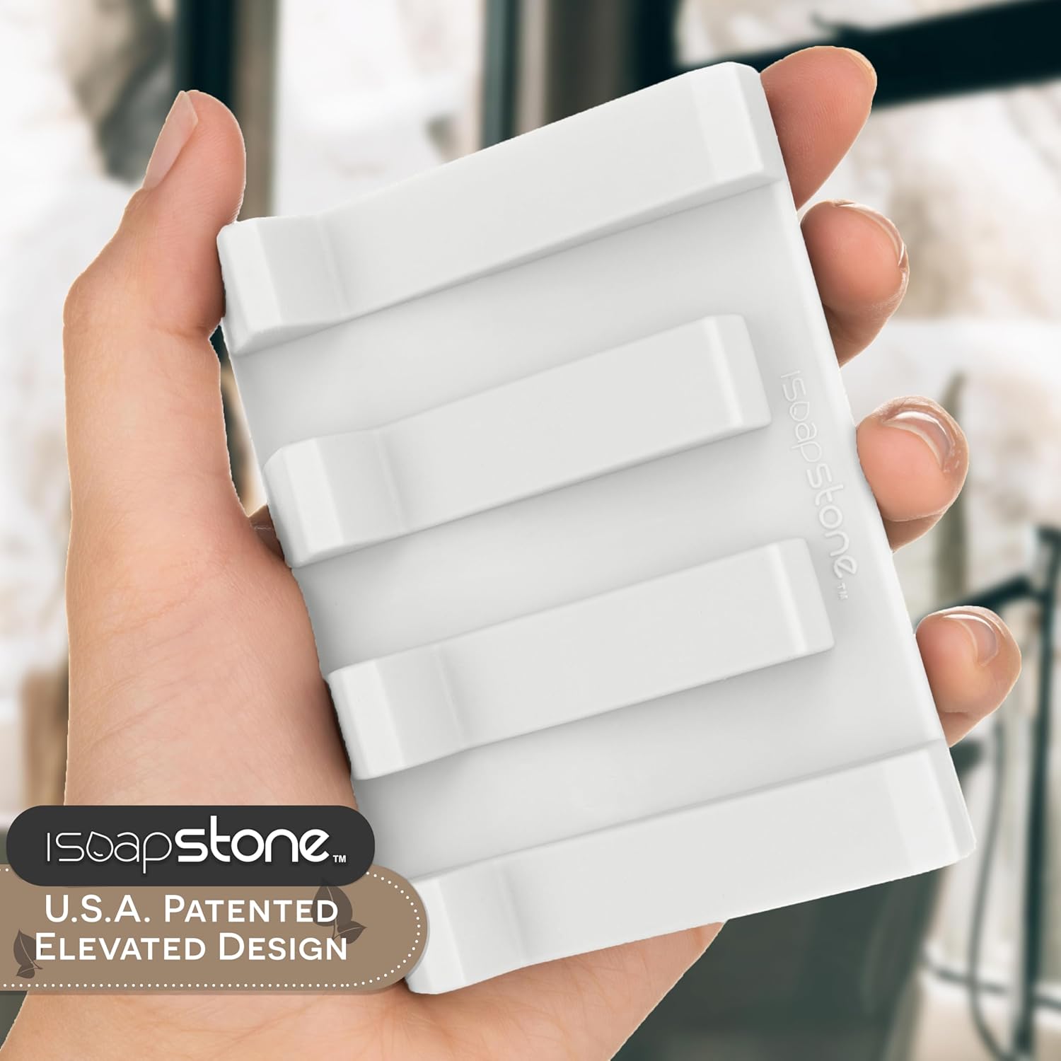 Elevated Silicone Soap Dish 2-Pack