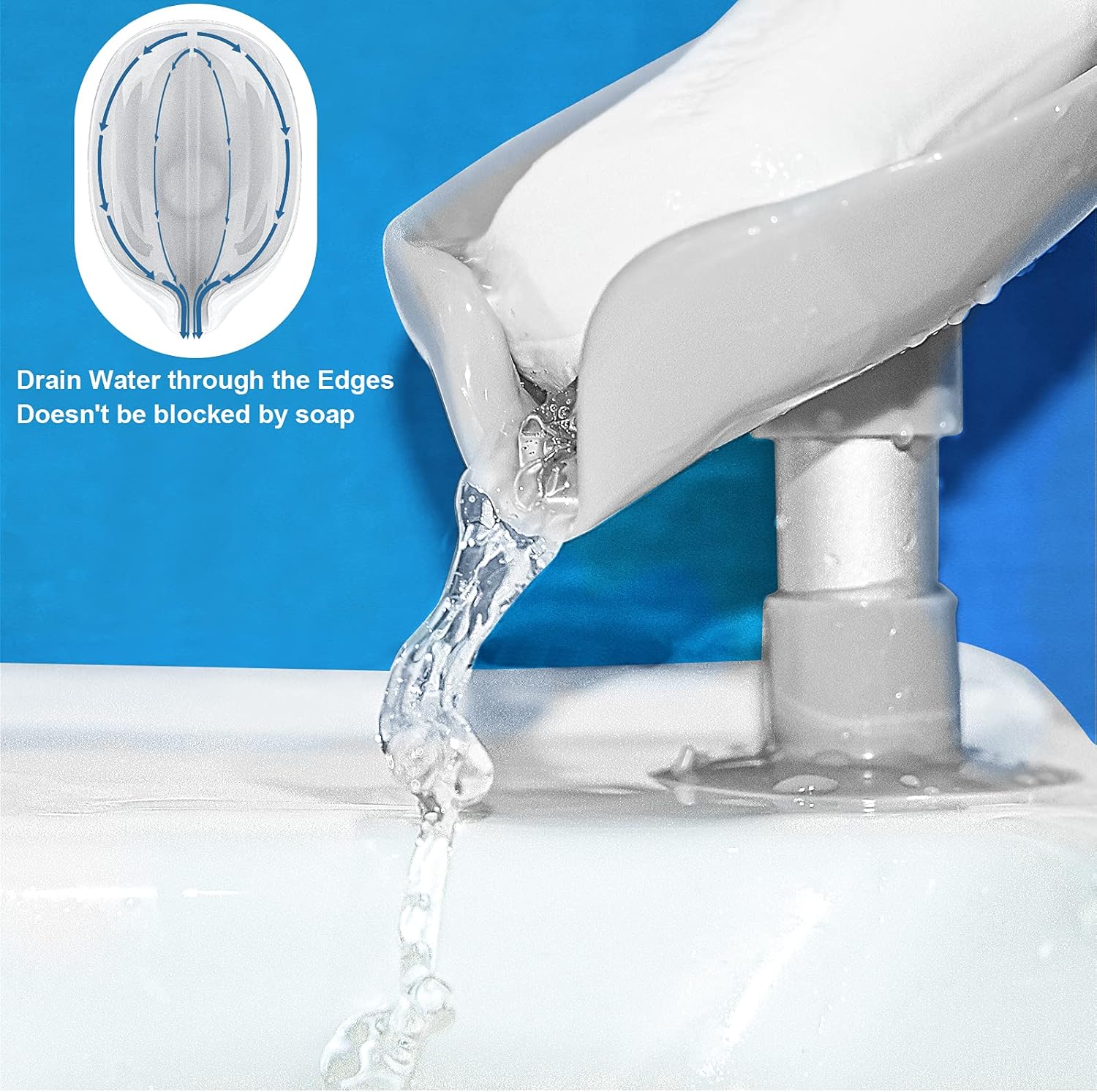 2-Pack Leaf-Shape Soap Dishes with Suction Cup