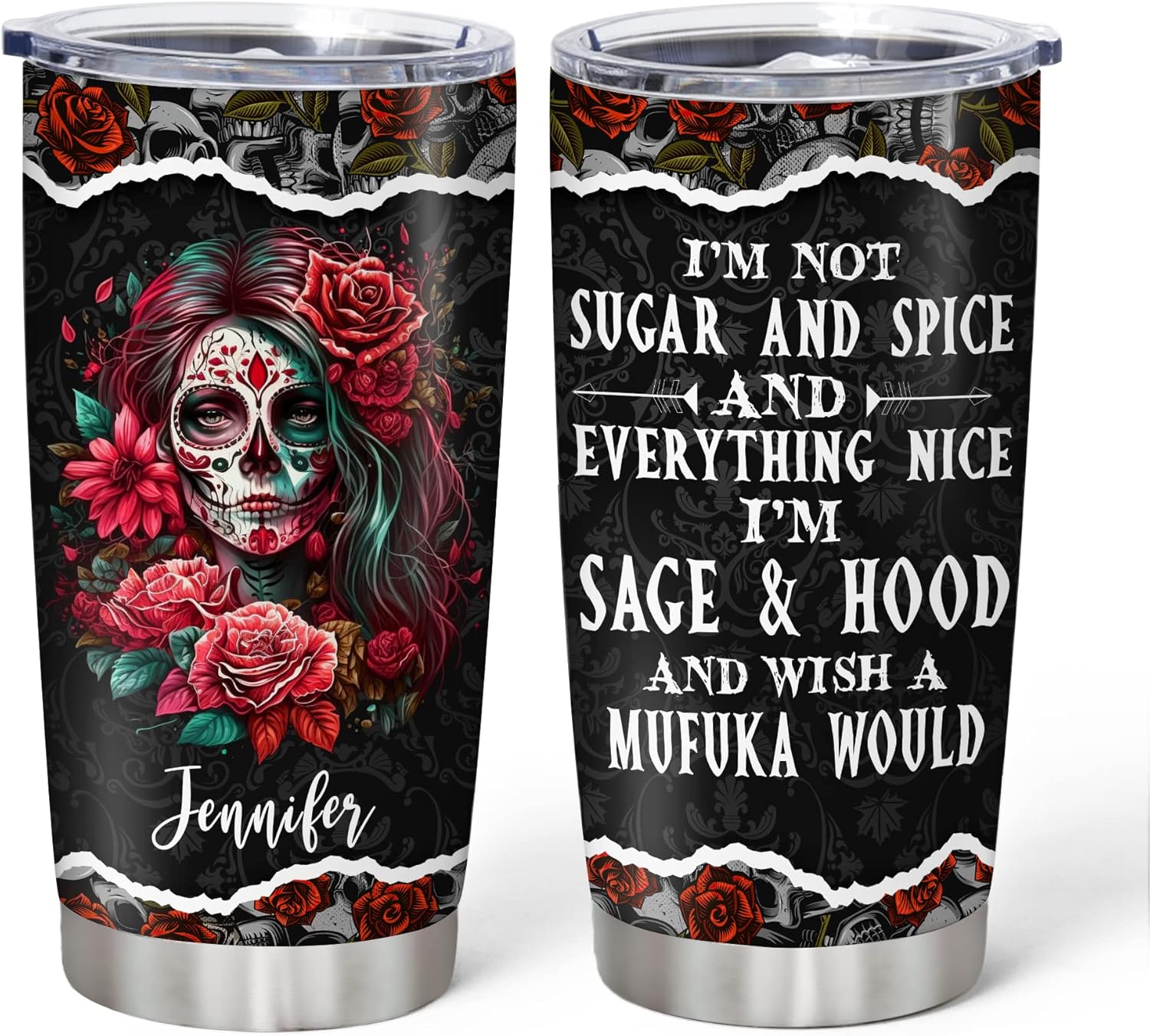 Stainless Steel Skull Tumbler