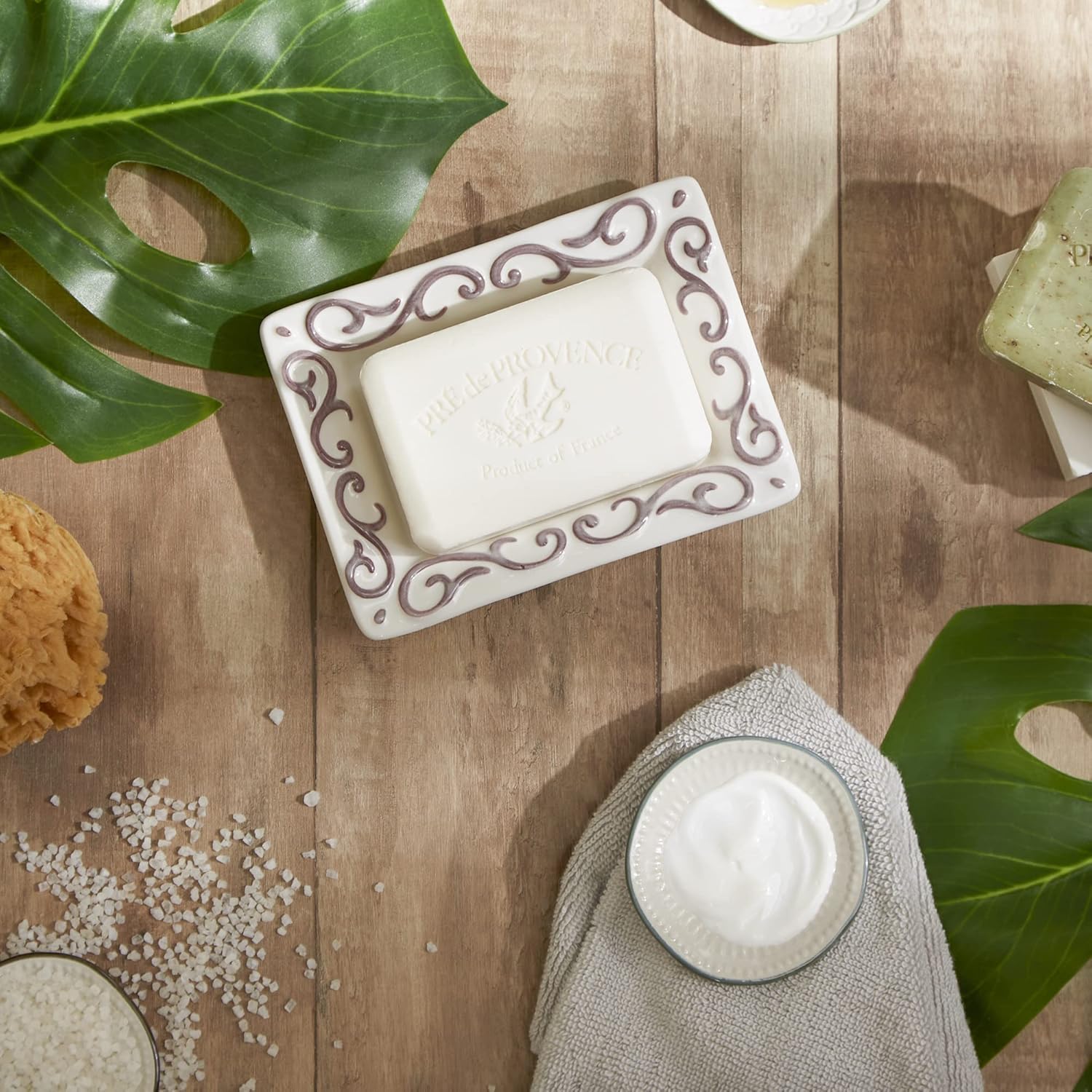 White-Washed Terracotta Soap Dish