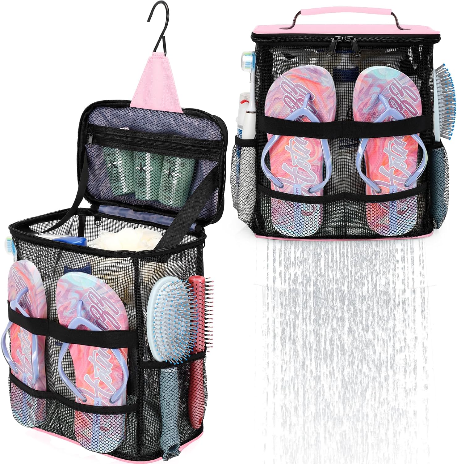 Effortless Mesh Shower Caddy for Girls