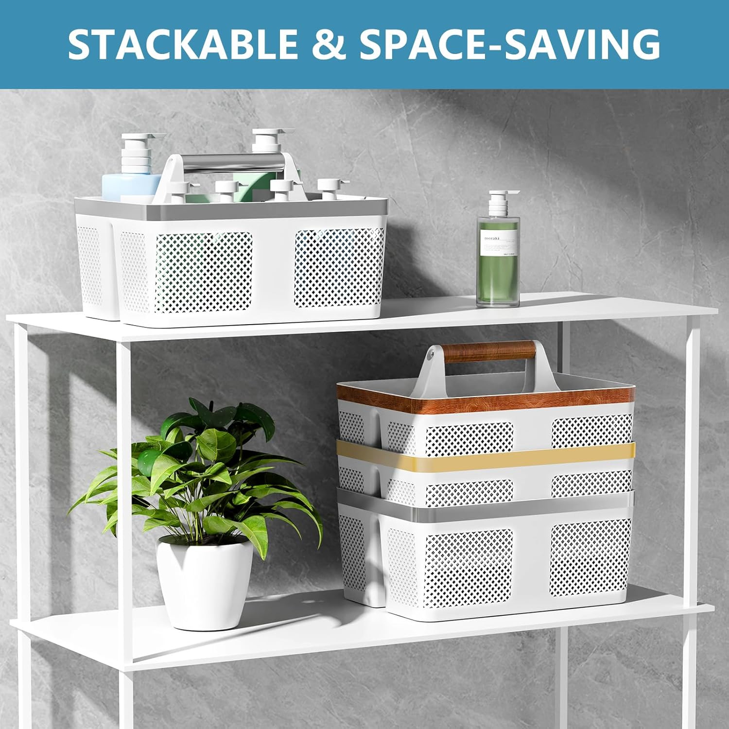 Portable Plastic Shower Caddy For Dorm