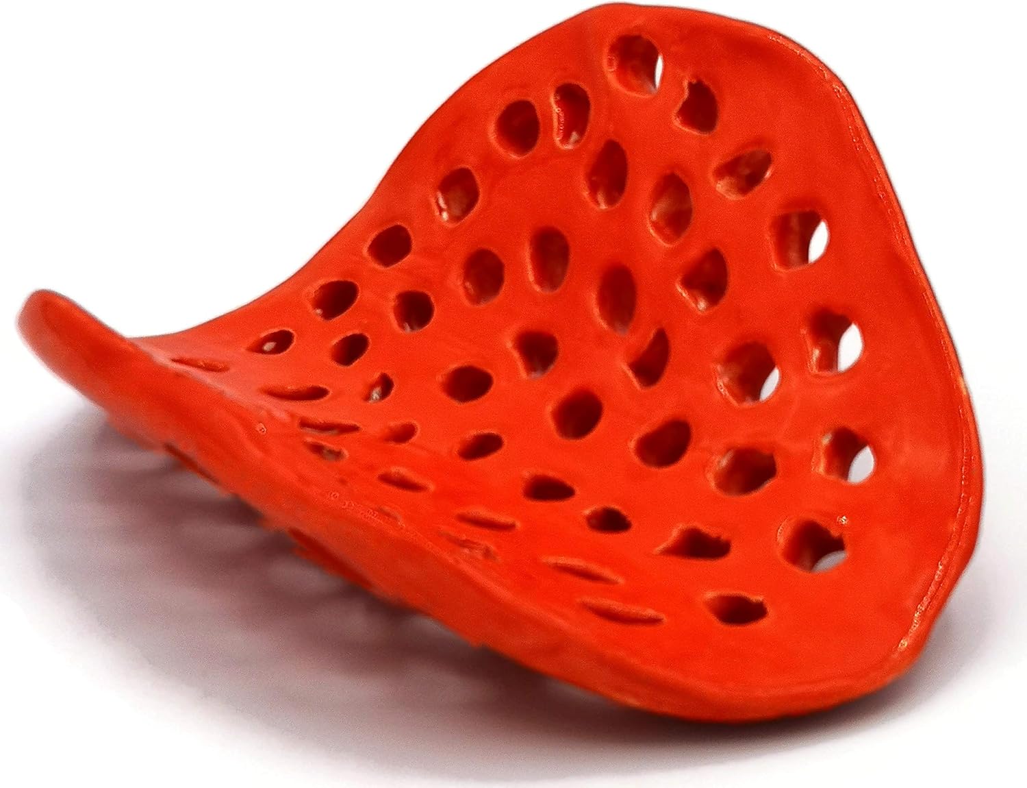 Modern Handmade Ceramic Soap Dish with Organic Shape