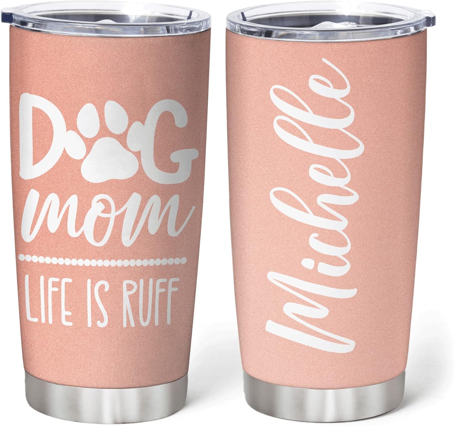 Personalized Dog Mom Tumbler Stainless Steel 20oz Compact Perfect for Travel Gifting
