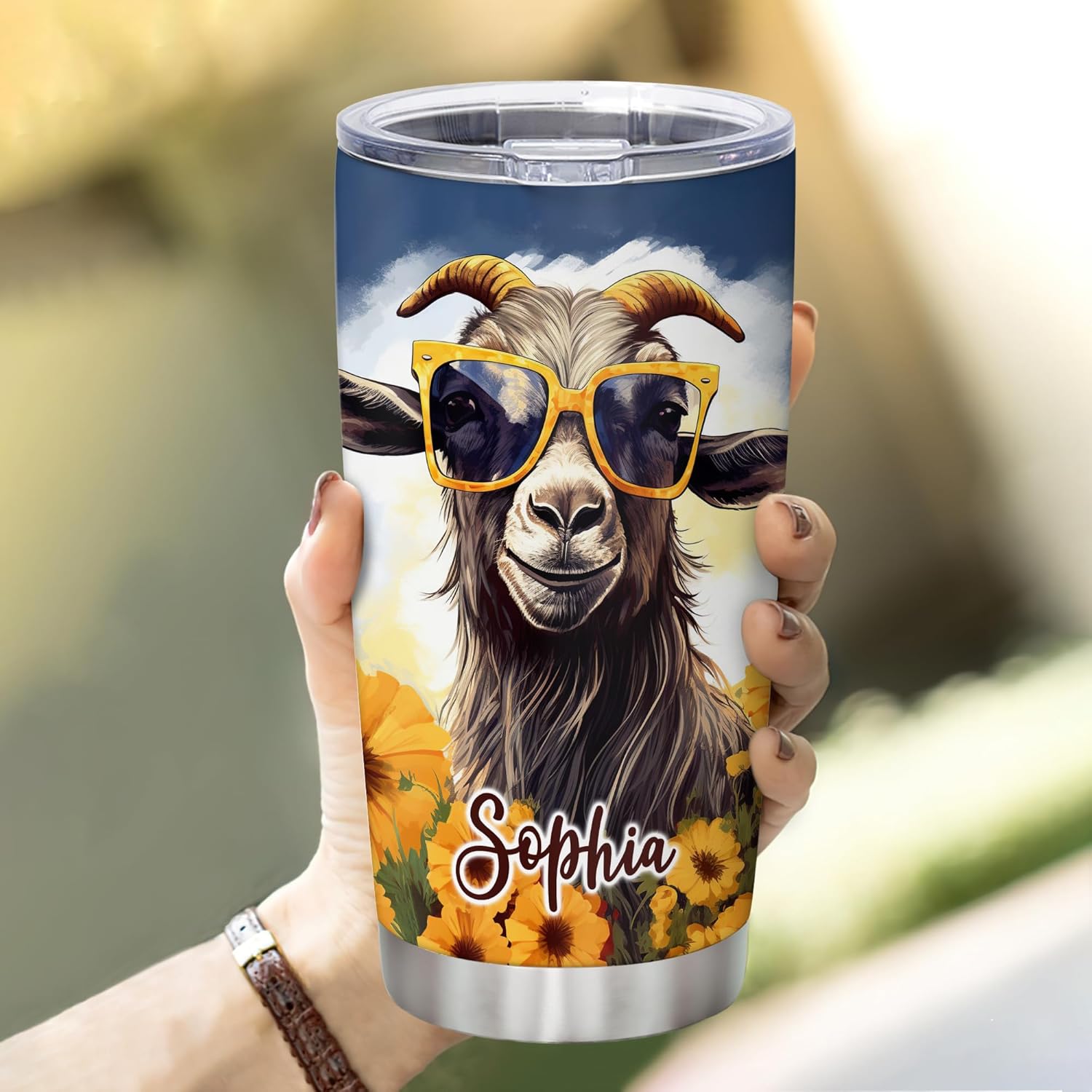Personalized Goat Tumbler for Goats