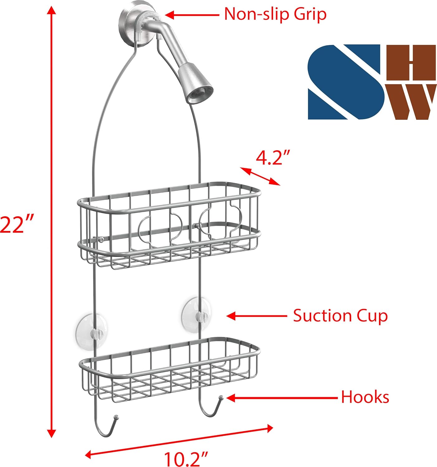 Simple Houseware - Essential Bathroom Organizer
