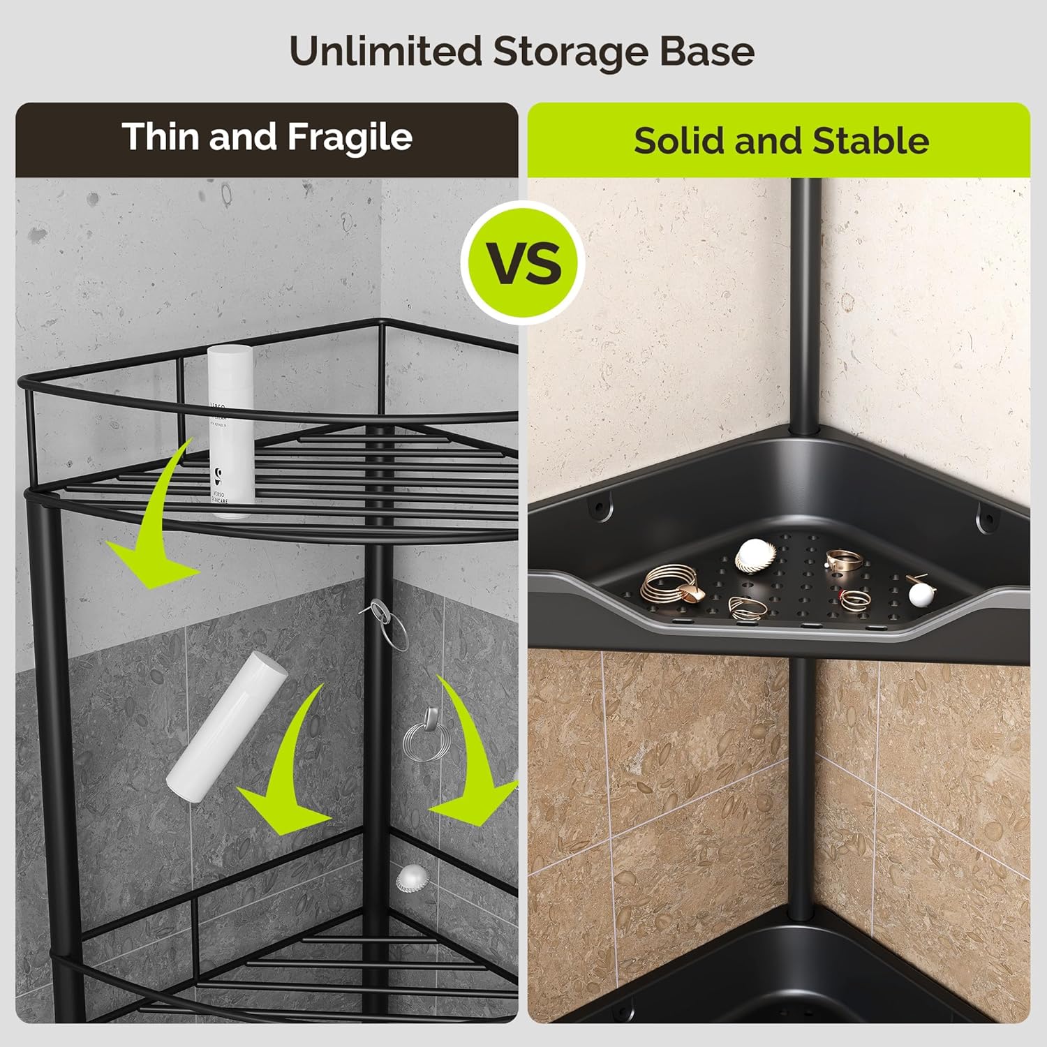 Rust-Proof Corner Organizer