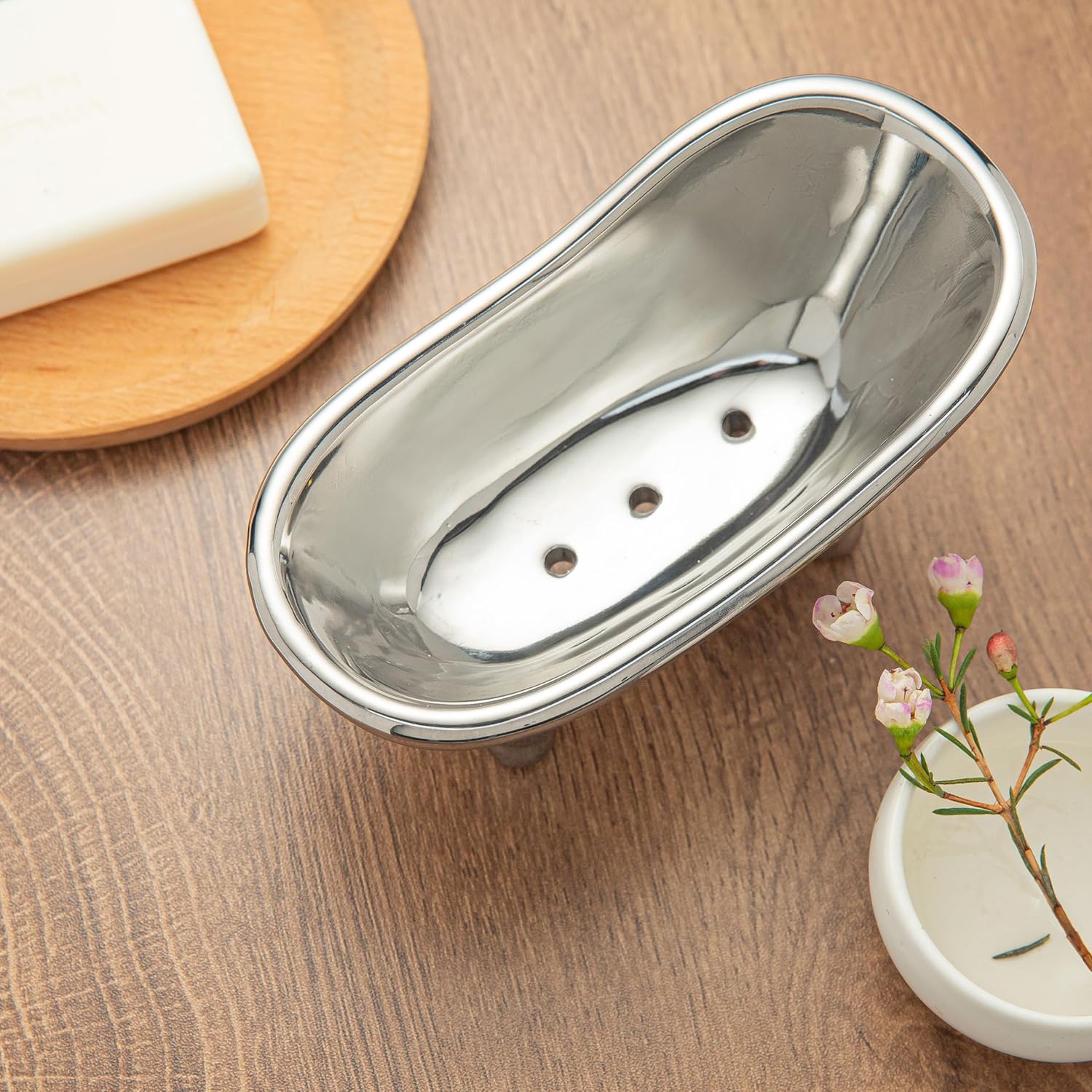 Lynagert 56 Inch Ceramic Soap Dish with Drainage