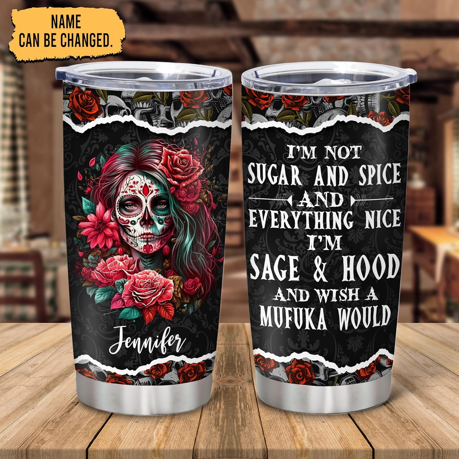 Stainless Steel Skull Tumbler