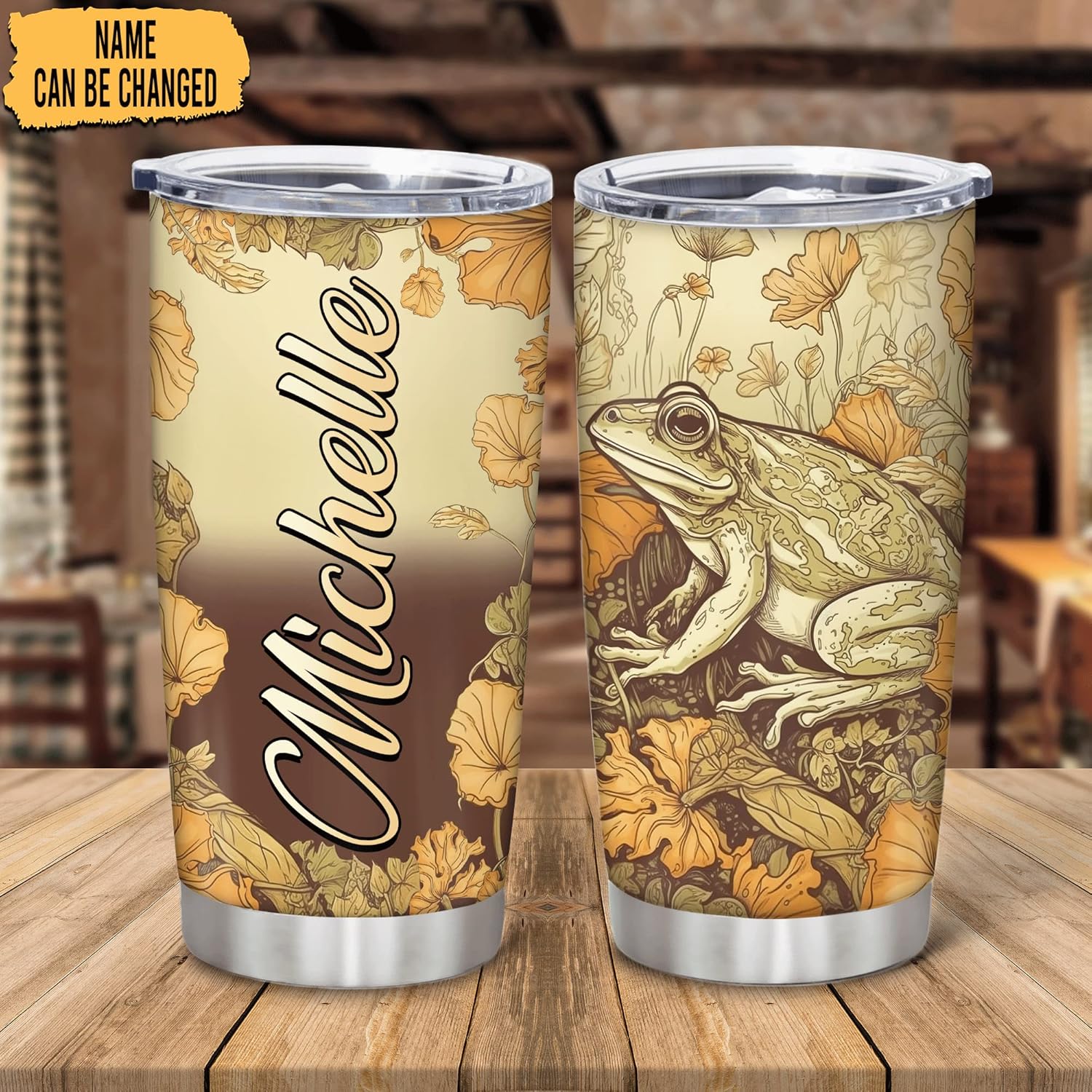 Personalized Frog Tumbler - Gift for Women Girls Kids